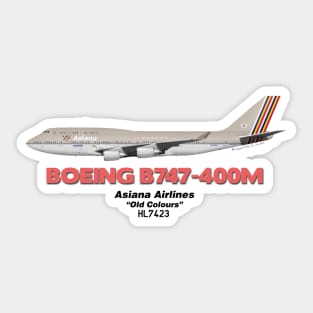 Boeing B747-400M - Asiana Airlines "Old Colours" Sticker